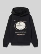 s.Oliver RED LABEL Regular Fit Hoodie aus Baumwoll-Mix in Black, Größe...