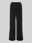 Milano Italy Stoffhose mit elastischem Bund in Black, Größe L