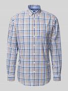 Christian Berg Men Freizeithemd mit Knopfleiste in Marine, Größe 3XL