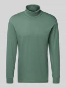 RAGMAN Longsleeve mit Rollkragen in Oliv, Größe L