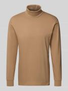 RAGMAN Longsleeve mit Rollkragen in Taupe, Größe L