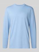 RAGMAN Longsleeve mit geripptem Rundhalsausschnitt in Hellblau, Größe ...