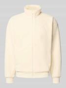 adidas Sportswear Fleecejacke mit Stehkragen und Label-Stitching in Of...