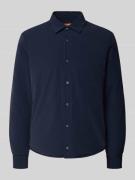 CRUNA Hemdjacke mit Druckknopfleiste Modell 'Grenoble' in Marine, Größ...