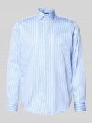 Jake*s Regular Fit Business Hemd aus Baumwolle mit Kentkragen in Bleu,...