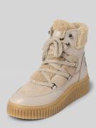 Marc O'Polo Stiefel mit Teddyfell-Besatz in Beige, Größe 36