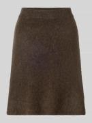 Selected Femme Mini-Rock aus Woll-Mix mit Alpaka Modell 'LULU' in Dunk...