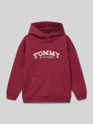Tommy Hilfiger Kids Regular Fit Hoodie aus Baumwoll-Mix in Bordeaux, G...