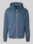 Marc O'Polo Regular Fit Sweatjacke aus reiner Baumwolle in Petrol, Grö...