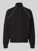 BOSS Green Regular Fit Sweatjacke aus Baumwoll-Mix in Black, Größe L