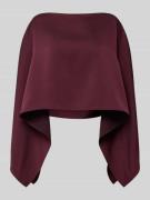 Swing Stola aus Satin in lockerer Passform in Dunkelrot, Größe L