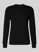 ARMANI EXCHANGE Sweatshirt mit gerippten Abschlüssen in Black, Größe L