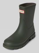 Hunter Gummistiefel mit Label-Detail in Oliv, Größe 42