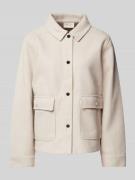 FREE/QUENT Hemdjacke mit Knopfleiste Modell 'Yanna' in Sand, Größe L