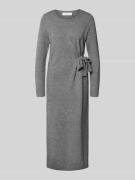 comma Relaxed Fit Kleid aus Woll-Mix in Strick-Optik in Anthrazit, Grö...