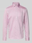 SEIDENSTICKER Slim Fit Business Hemd aus Baumwolle mit Kentkragen in F...