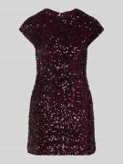 Mango Minikleid mit Pailletten Modell 'XWILL' in Bordeaux, Größe M