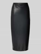 ZABAIONE Midirock in Leder-Optik in Black, Größe L
