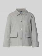 More & More Regular Fit Blazer mit Pattentaschen in Hellgrau, Größe 34