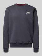Alpha Industries Sweatshirt mit gerippten Abschlüssen in Dunkelblau, G...