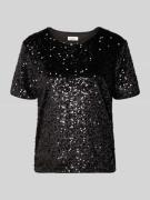 s.Oliver RED LABEL Relaxed Fit T-Shirt mit Pailletten in Black, Größe ...