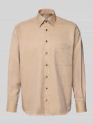 ETERNA Comfort Fit Business-Hemd aus Baumwolle mit Kentkragen in Sand,...