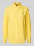 Polo Ralph Lauren Hemdbluse aus reinem Leinen in GELB, Größe L