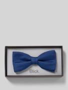 Blick Fliege aus Seide in Marine, Größe 1