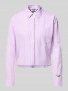 Colourful Rebel Boxy Fit Bluse mit Brusttasche Modell 'Aliya' in Fuchs...