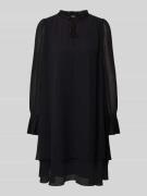 JOOP! Knielanges Kleid mit Volants in Black, Größe 34