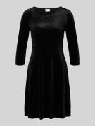 Vila Minikleid mit 3/4-Arm Modell 'VEFLY' in Black, Größe L