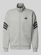 adidas Sportswear Sweatjacke mit Reißverschluss in Mittelgrau, Größe L