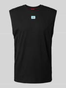 HUGO Tanktop mit Label-Patch Modell 'Dankto241' in Black, Größe S