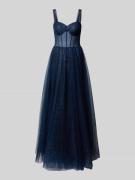 Hey Kyla Schimmerndes Abendkleid in semitransparenter Optik in Marine,...