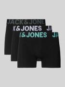 Jack & Jones Trunks mit elastischem Logo-Bund Modell 'ELIAS' im 3er-Pa...