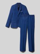 Standar Slim Fit Anzug mit Pattentaschen in Marine, Größe 158