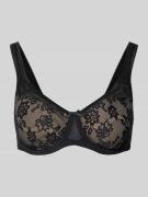LASCANA Bügel-BH aus Spitze und Mikrofaser Modell 'Nuance' in Black, G...