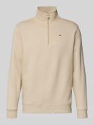 Tommy Jeans Loose Fit Sweatshirt aus Baumwoll-Mix in Beige, Größe L