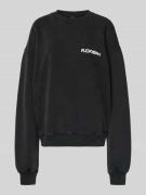 Karo Kauer Oversized Sweatshirt mit Statement-Print in Black, Größe L