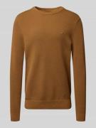 Tommy Hilfiger Regular Fit Strickpullover aus reiner Baumwolle in Khak...