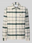 Lacoste Oversized Hemdjacke aus reiner Baumwolle Modell '6CG' in Gruen...
