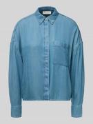 Marc O'Polo Regular Fit Hemdbluse aus reiner Lyocell in Jeansblau, Grö...