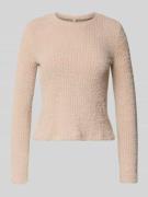 Only Slim Fit Strickpullover Modell 'VIOLA' in Ecru, Größe L
