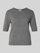 comma Regular Fit T-Shirt aus Woll-Mix Modell 'Protect' in Anthrazit, ...
