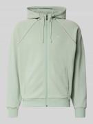 BOSS Green Regular Fit Sweatjacke aus Baumwoll-Mix in Hellgruen, Größe...