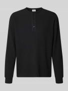 Drykorn Regular Fit Pullover mit Knopfleiste Modell 'Kilano' in Black,...
