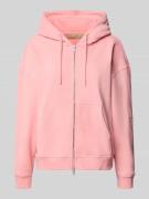Smith and Soul Oversized Sweatjacke mit Kapuze in Pink, Größe L
