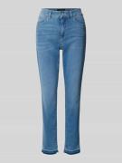 Marc Cain Slim Fit Jeans im 5-Pocket-Design in Bleu Melange, Größe 34