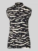 Marc Cain Tanktop mit gerippten Abschlüssen in Sand, Größe 34