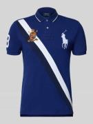 Polo Ralph Lauren Poloshirt mit Label-Stitching in Dunkelblau, Größe L
